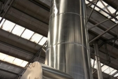 Insulation_of_the_flue_with_basalt_mats_with_aluminum_coating